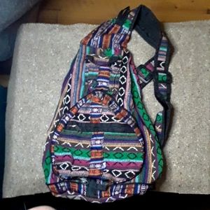 Tribal Rainbow Nifty Zipper Backpack